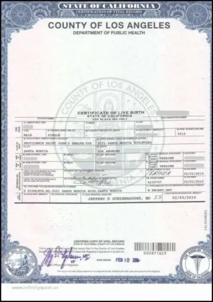 Buy Real Birth Certificates Online